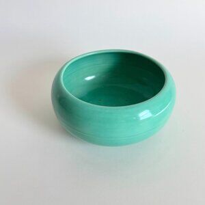 Pacific Pottery Vintage Turquoise Ceramic Bowl – Glossy Glazed Pottery, Marked 1